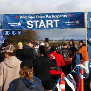 Boundary Bay Marathon Runners at Start Line