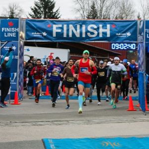 Fort Langley Historic Half Finish Line