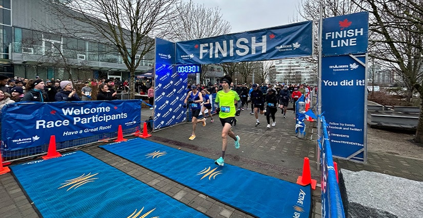 Vancouver Chilly Chase Finish Line